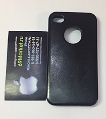 Кожаный чехол Apple для iPhone 4/4S, черный
