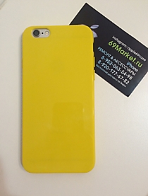 Чехол из плотного силикона для iPhone 6/6S "Лимон"