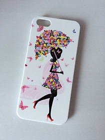 Пластиковый чехол для iPhone 5/5S Романтичный зонтик