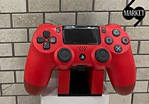 Джойстик PS4 красный
