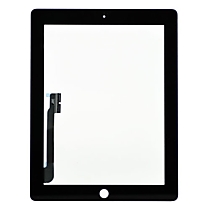 Стекло + тач скрин на iPad 4 (черный) 