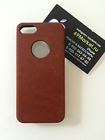 Кожаный чехол Apple для iPhone 5/5S/SE, коричневый