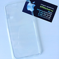 Плотный прозрачный силиконовый чехол для iPhone 6 Plus/6S Plus