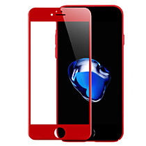 Защитное 3D стекло для Iphone 6/6S красное
