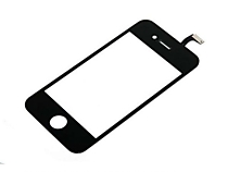 Стекло для Iphone 4/4s черное только тач скрин без дисплея В НАЛИЧИИ
