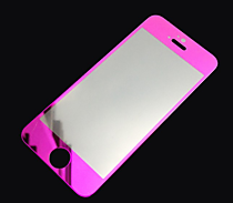 Фиолетовое закаленное стекло для Iphone 5/5S/5C перед