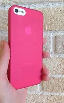 Мягкий пластиковый чехол для iPhone 5/5S красный В НАЛИЧИИ