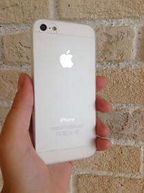Мягкий пластиковый чехол для iPhone 5/5S белый В НАЛИЧИИ