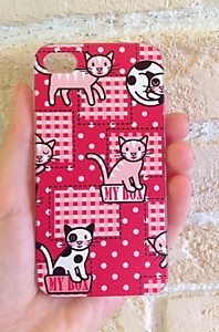 Пластиковая накладка для iPhone 4/4S "Cat"