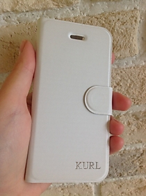 Чехол-книжка для iPhone 5/5S "Kurl" белая