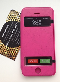 Чехол-книжка KLIK для iPhone 5/5S розовый