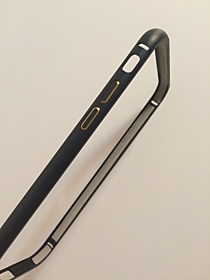 Металлический бампер для iPhone 6 черный матовый  