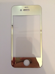 Золотое защитное стекло для iPhone 4/4S перед