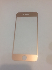 Защитное полноразмерное стекло для iPhone 7/8 розовое золото перед