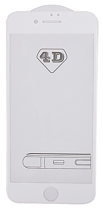 Защитное 4D стекло для Iphone 7/8 белое